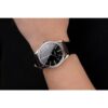 Swiss Rolex Cellini Black Dial Roman Numerals Stainless Steel Case Black Leather Strap Jersey Kit Boutique 22