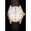 Rolex Cellini White Dial Gold Case Brown Leather Strap 622833 Jersey Kit Boutique 14