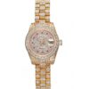 Rolex DateJust Stainless Steel Ribbed Bezel Flower Silver Dial 41983 Jersey Kit Boutique 25