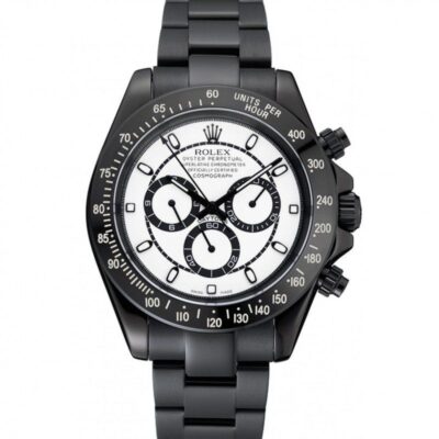 Rolex Cosmograph Daytona White And Black Dial Black Stainless Steel Case And Bracelet 1454249 Jersey Kit Boutique 2