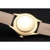 <span class='swissf'></span>Rolex Cellini Date Black Dial Gold Case Black Leather Strap Jersey Kit Boutique 20