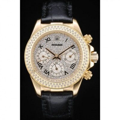 Rolex Daytona Lady Gold Case Crystal Studded Bezel Crystal Studded Dial 98238 Jersey Kit Boutique