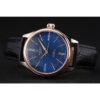 Rolex Cellini Blue Dial Gold Bezel Stainless Steel Case Black Leather Strap 622841 Jersey Kit Boutique 16