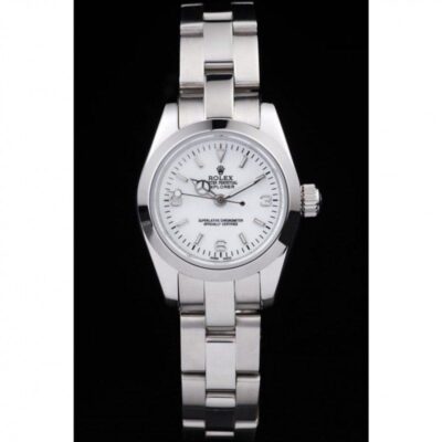 Rolex Explorer Polished Stainless Steel White Dial 98088 Jersey Kit Boutique