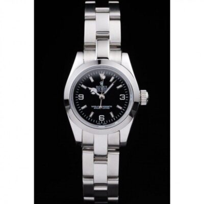 Rolex Explorer Polished Stainless Steel Black Dial 98089 Jersey Kit Boutique
