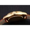 <span class='swissf'></span>Rolex Datejust Gold Dial Gold Case Light Brown Leather Strap Jersey Kit Boutique 21