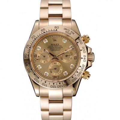 Rolex Cosmograph Daytona Brown Dial Diamond Numerals Gold Case And Bracelet 1454245 Jersey Kit Boutique 2