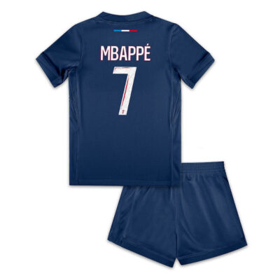 #7 Mbappe PSG Home Soccer Kit Kids 2024/25 1