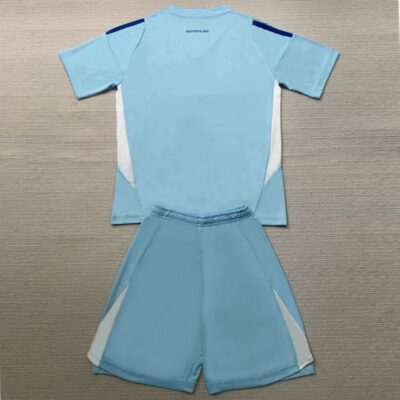 Germany Goalkeeper Soccer Kit Kids 2024 Blue 2