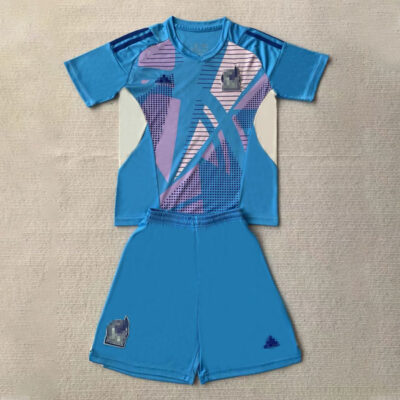 Mexico Goalkeeper Kit Kids 2024 Blue 1