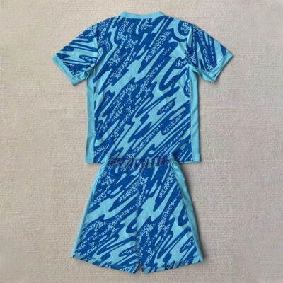 Portugal Goalkeeper Kit Kids 2024 Blue 2