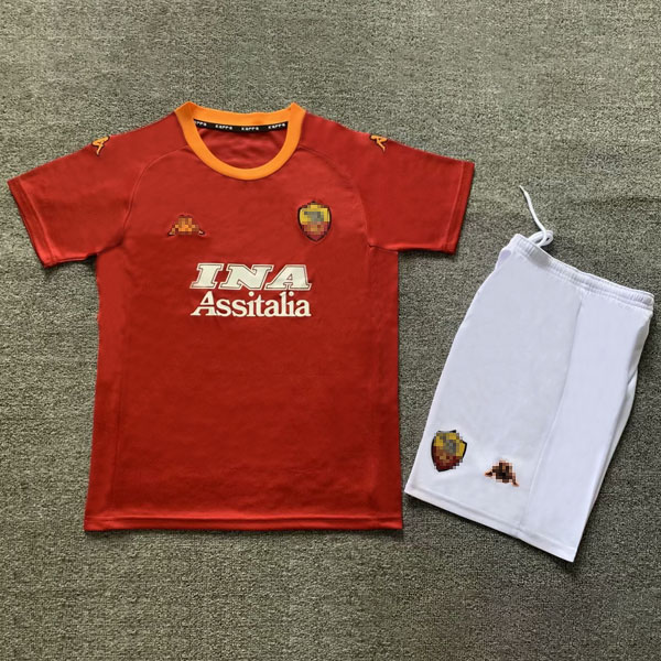 AS Roma Home Kit Kids 2000-01 1