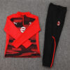 AC Milan Tracksuit Training Kit 2024-25 Red Black 3