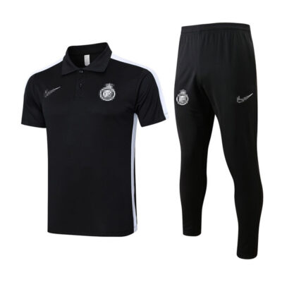 Al-Nassr Polo Tracksuit Training Kit 2024-25 Black 1