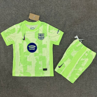 Barcelona Third Kit Kids 2024-25 New Advertising Version 1