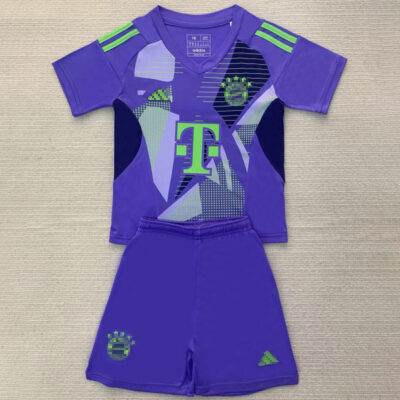 Bayern Munich Goalkeeper Kit Kids 2024-25 Purple 1