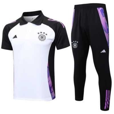 Germany Polo Tracksuit Training Kit 2024 White 1