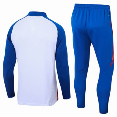 Olympique Lyon Tracksuit Training Kit 2024-25 White 2