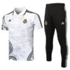 Real Madrid Polo Tracksuit Training Kit 2023-24 White 1