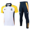 Real Madrid Polo Tracksuit Training Kit 2024-25 White 1