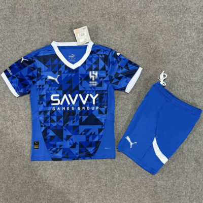 Al-Hilal Home Soccer Kit Kids 2024-25 1