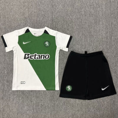 Sporting Lisbon 100th Anniversary Edition Soccer Kit Kids 2024-25 1