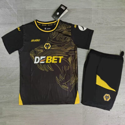 Wolves Away Soccer Kit Kids 2024-25 1
