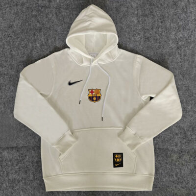 Barcelona Hot sale Hoodie Sweater 2024-25 White
