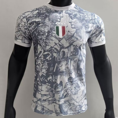 Italy Special Soccer Jersey 2024 Player Version White 1