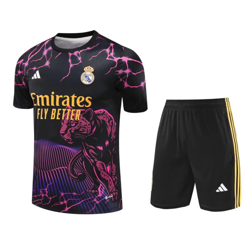 2024/25 Real Madrid Training Suit Black Pink