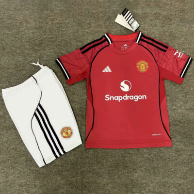 Manchester United Home Kids Kit 2025/26