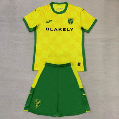 Norwich City Home Kids Kit 2024/25