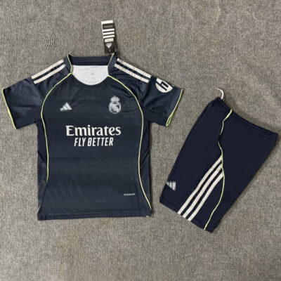 Real Madrid Away Kids Kit 2025/26