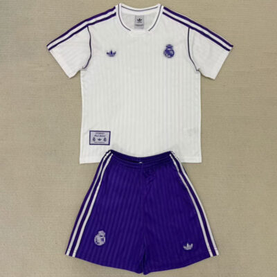 Real Madrid Retro Version Kids Kit 2025/26