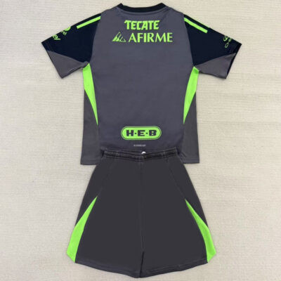 Tigres Goalkeeper Kids Kit 2025/26 Grey Black 2